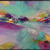 "Distant Shore", Acrylic on cradled board. 12"x16", $300.